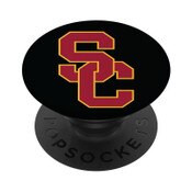 USC Trojans Black SC Interlock Pop Socket